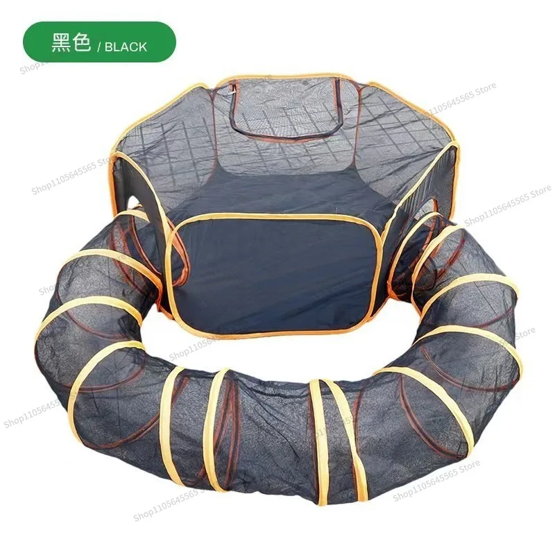 For Domesticated Pets Six-piece Cage Cat and Dog Tunnel Random Assembly Fence Portable Tent Kennel