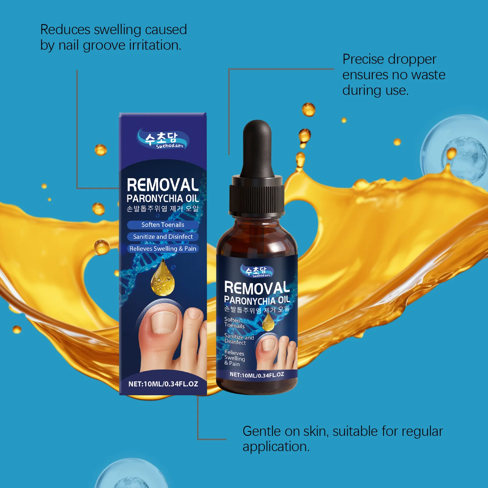 Paronychia Verwijdering Olie Vernieuwing Hand Voet Teen Nagel Repareren Anti Infectie Onychomycose Behandeling Schimmel Ingegroeide Teennagel Zorg