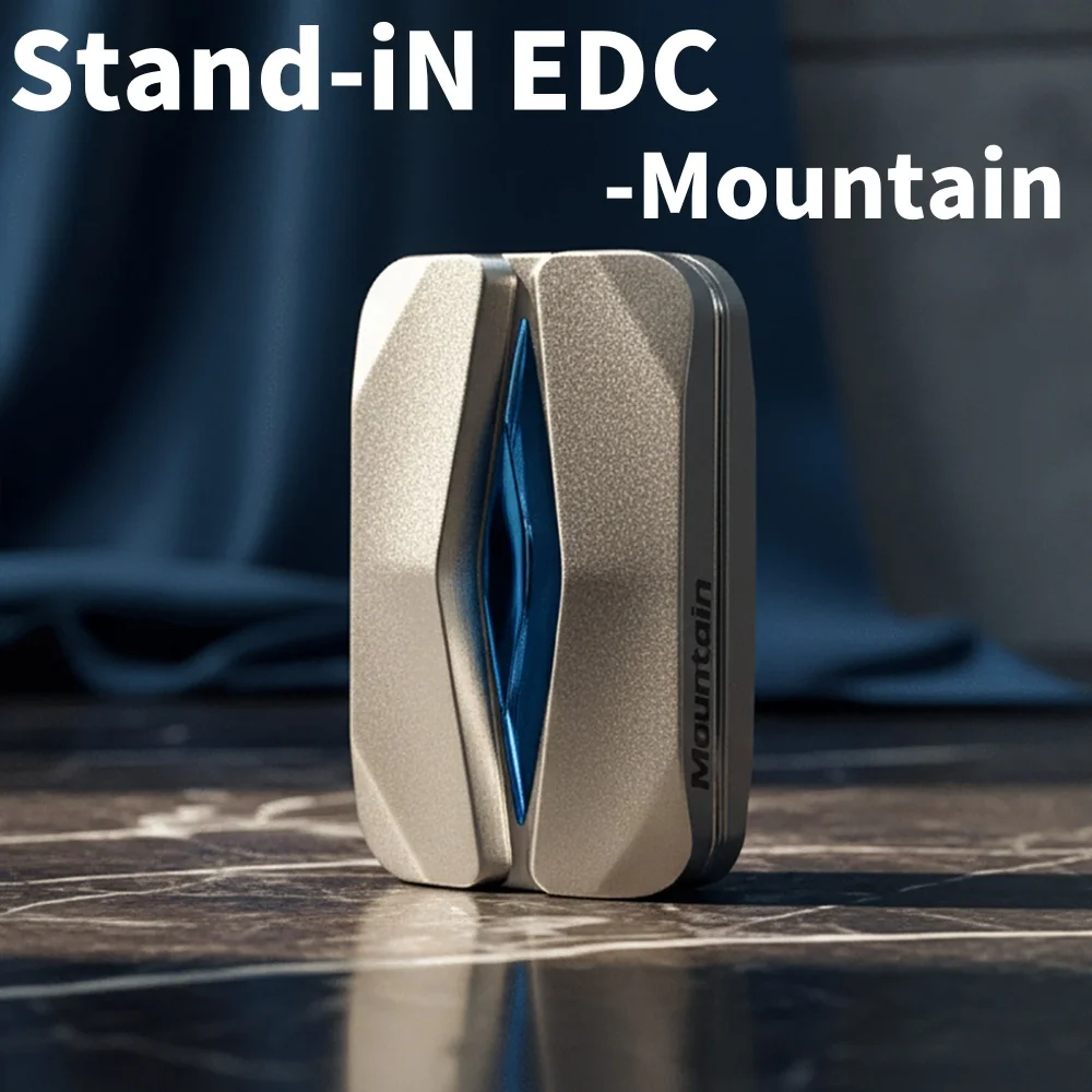 

Stand-iN EDC Mountain Titanium Unlimited Pushing Slider Fidget Slider Игрушка для снятия стресса Игрушки для взрослых