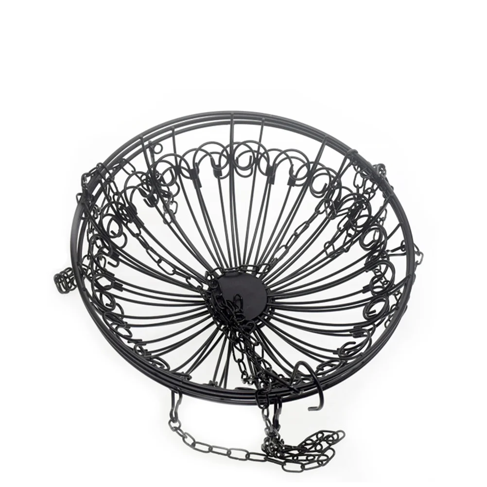 

3 Tier Hanging Iron Fruit Basket Kitchen Storage Rack Detachable Hollow Vegetable Basket Large Capacity Kitchen Storage Rack