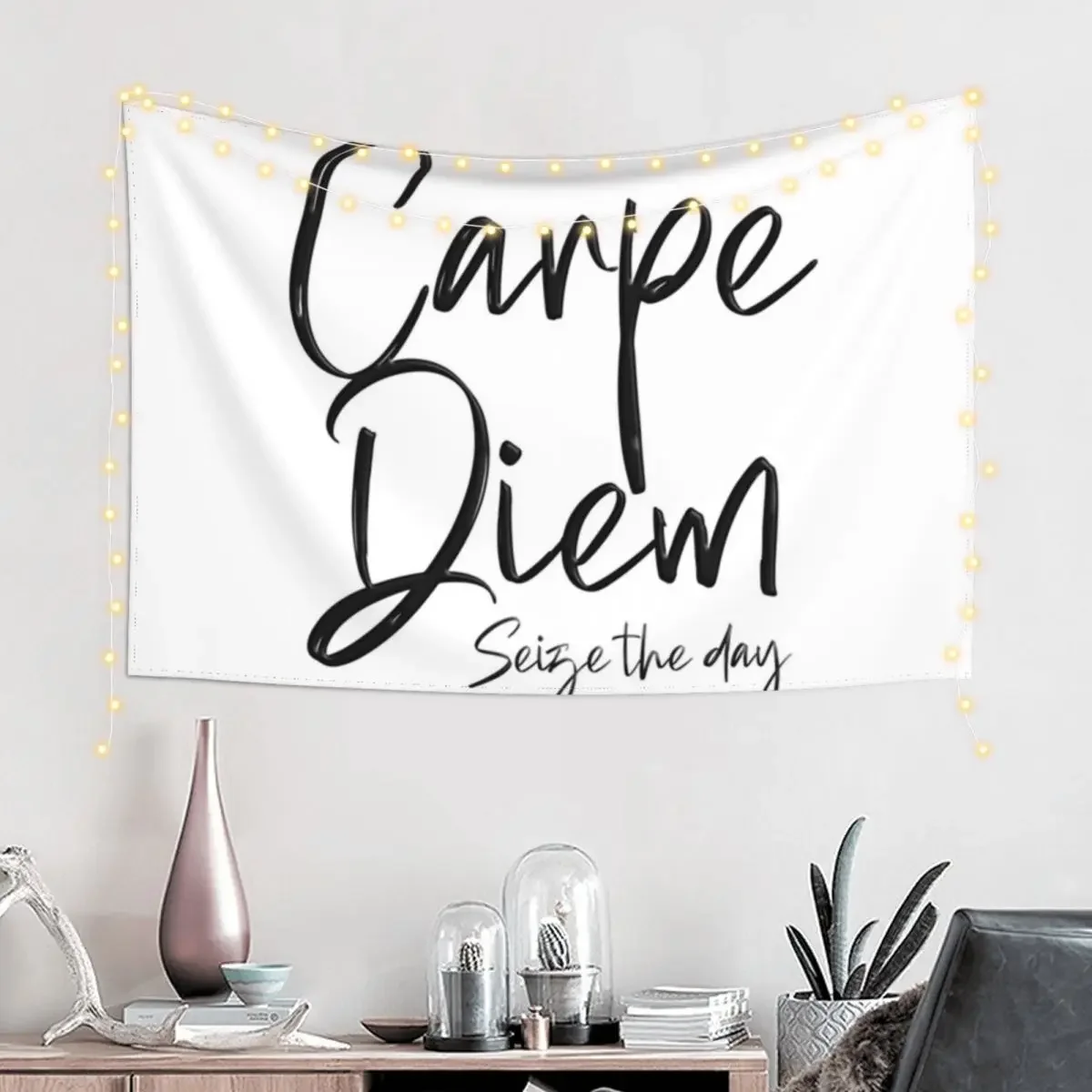 carpe Diem classique Tapestry Nordic Home Decor Cute Room Decor Hanging Wall Tapestry