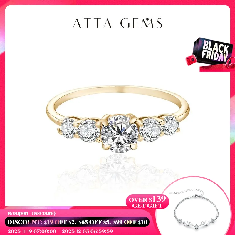 

Обручальное кольцо VVS1 с муассанитом женское, обручальное кольцо с круглым бриллиантом, покрытое желтым золотом 10 к 14 к, для лабораторий