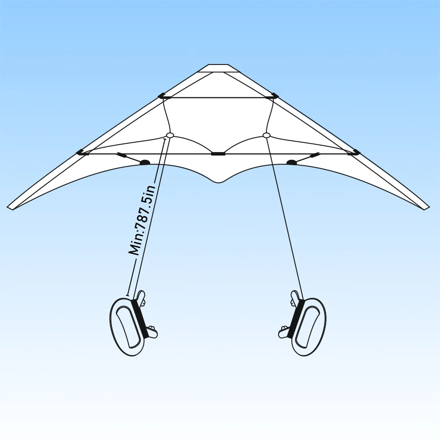 Sun and Moon Stunt Sea King Stunt Kite Set การออกแบบธีมคู่ Beach Kite Flying Adventure