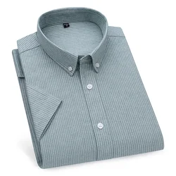 Chemise rayée trempée personnalisée pour homme, revers décontracté, mince, simple