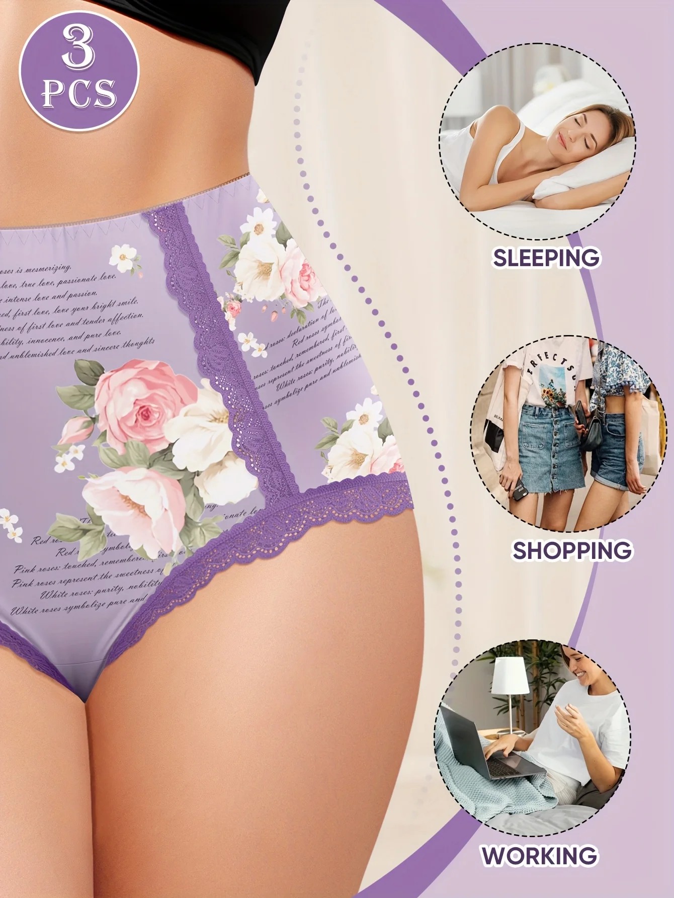 Thumbnail 2 - #21 Latest Womens Lace Trim Comfort Panties Updates