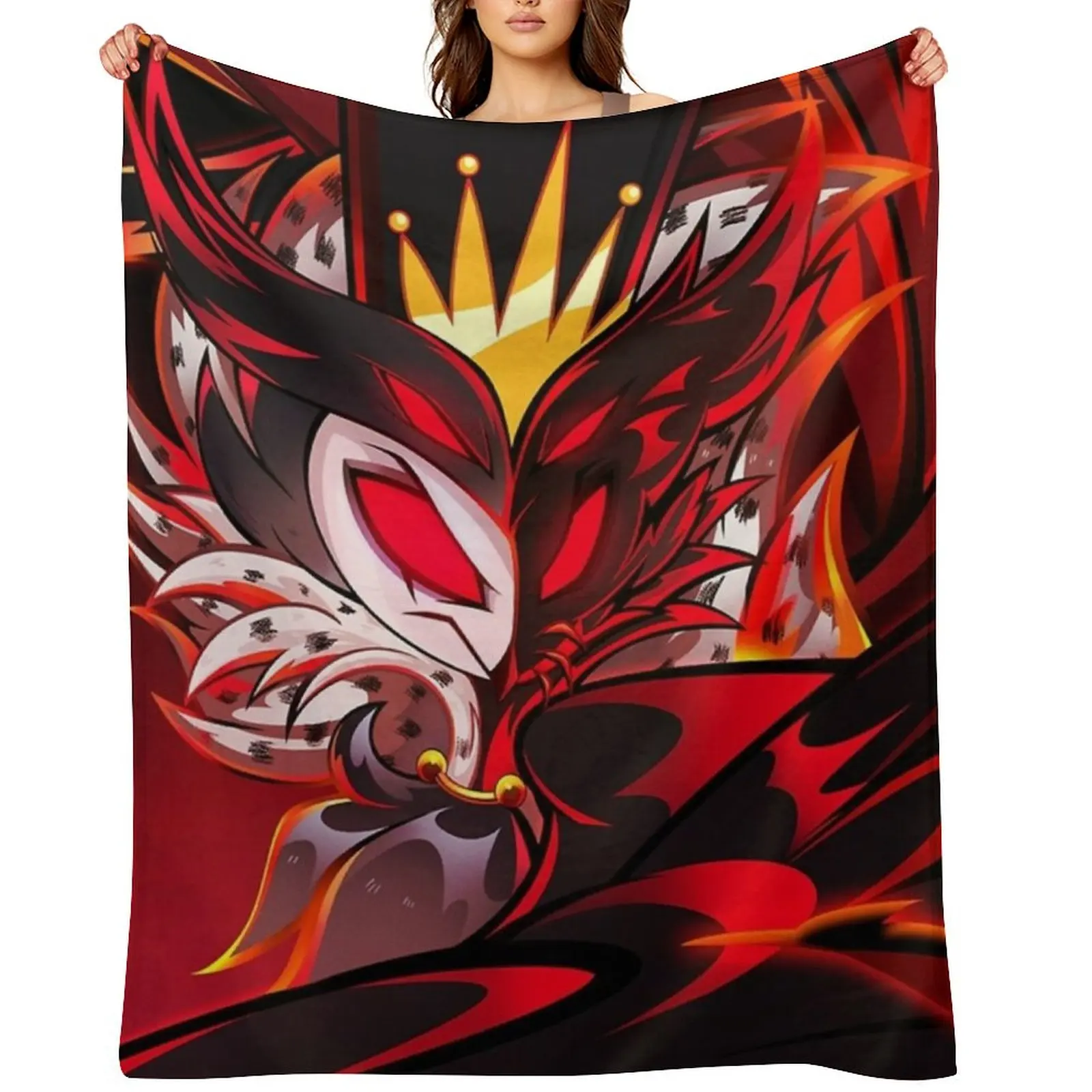 

Helluva Boss Stolas Throw Blanket wednesday blankets ands Extra Large Throw Cute Blankets