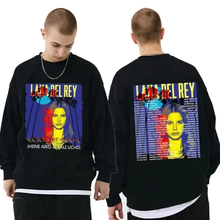 

Singer Lana Del Rey Music Music Album Printed Pullover Men Women Hip Hop Fashion Sweatshirt Crewneck Unisex Vintage Sweatshirts