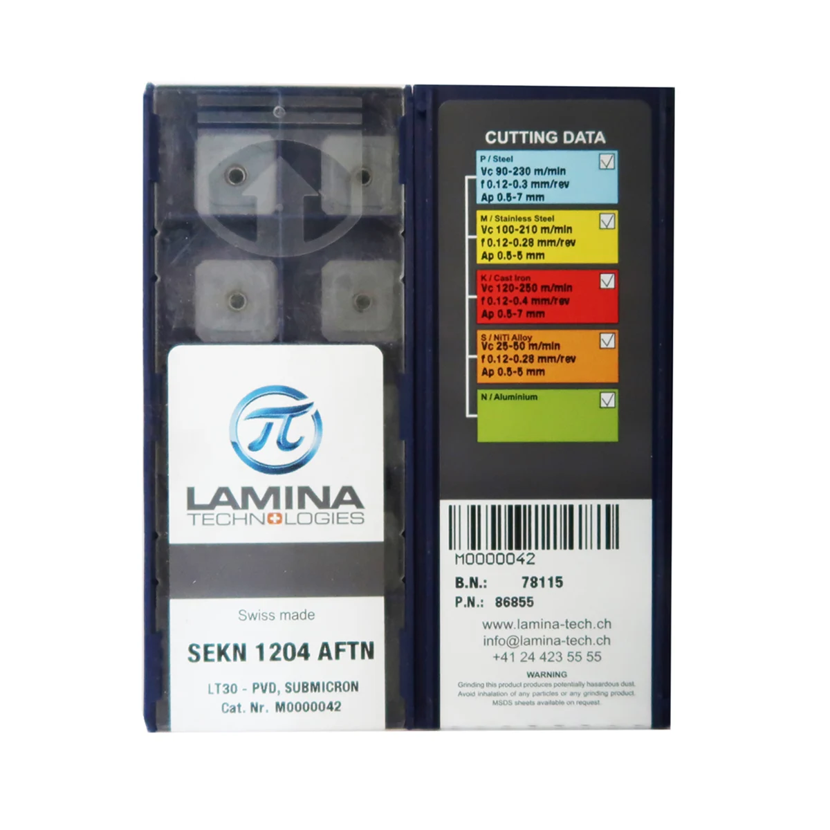 LAMINA Original SEKN SEKN1204 SEKN1504 SEKN1203 AFTN LT30 Tool Inserts Carbide Milling Turning Milling Cutter