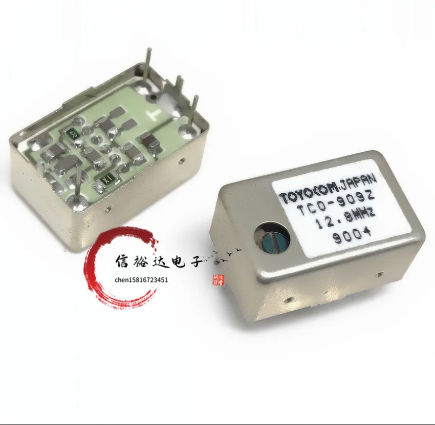 2pcs/Imported TCO-909Z rectangular 3-pin high-precision adjustable TCXO temperature compensated crystal oscillator 12.8MHz from