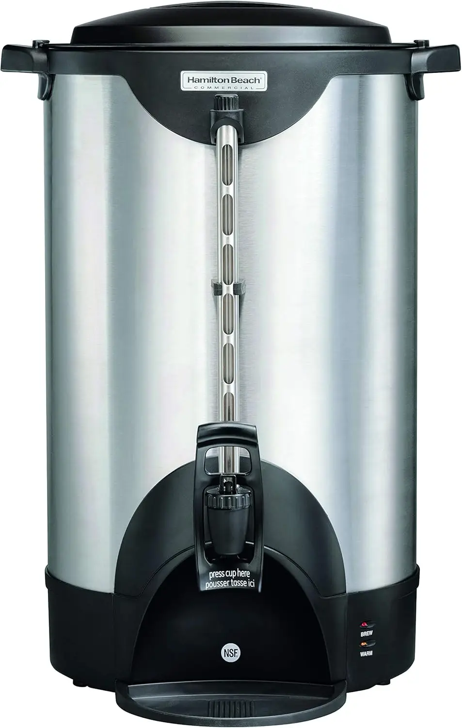 Beach Commercial 100 Cup Stainless Steel Coffee Urn (HCU100S), Double Wall, 120V