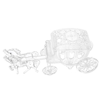 Royal Carriage Candy Box Transparent Wedding Party Favor Containers for Snacks Jewels Storage Display Reusable Boxes