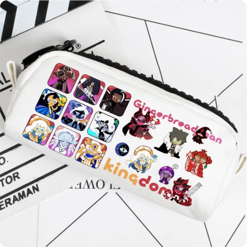 Anime Cookie Run Kingdom Pencil Case Oxford Canvas Storage Bag Pencil Box Pencilcase School Pen Bag 2343