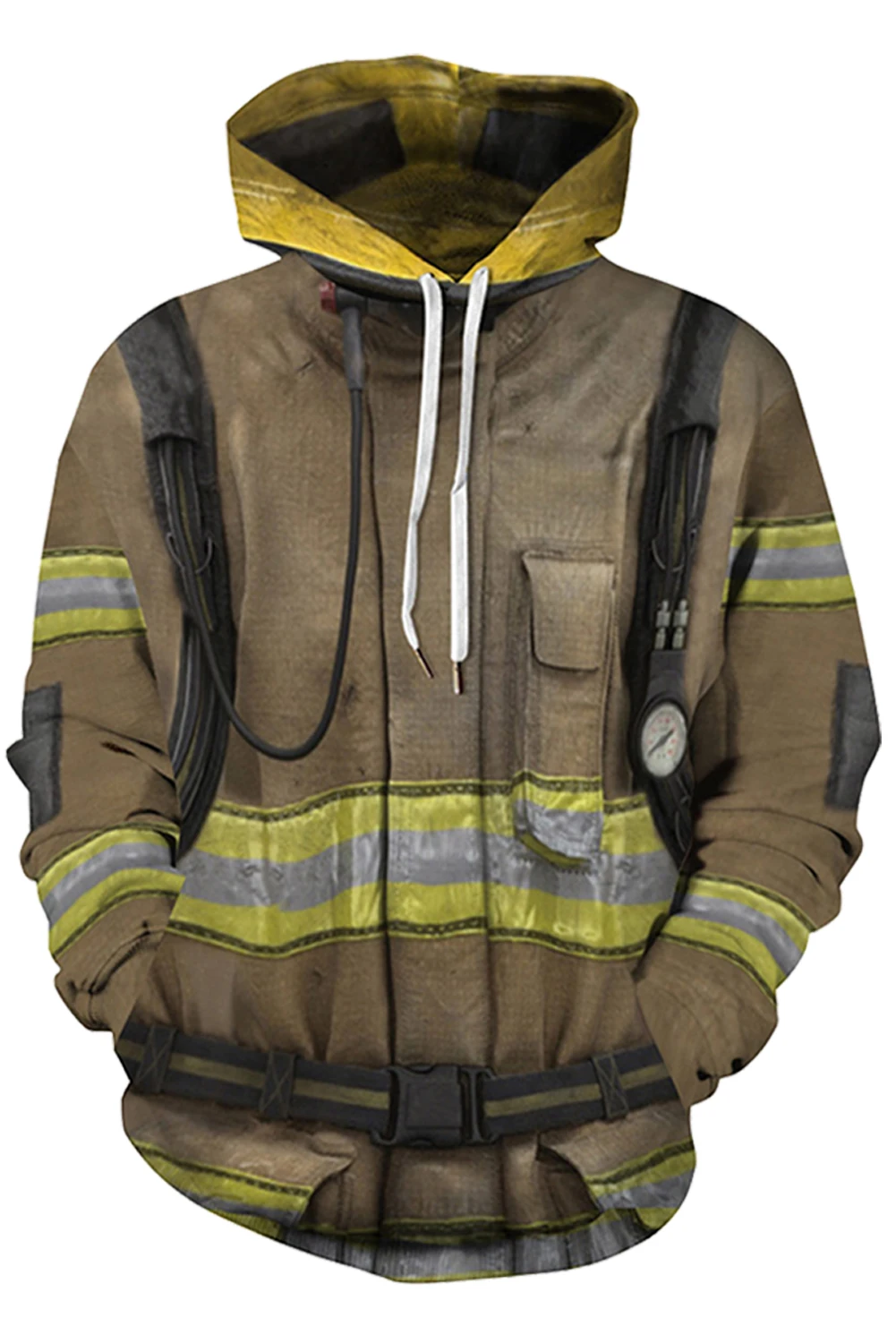 

Fireman Cosplay Role Play Hooded Sweater Firefighters Cosplay Costume Women Men Adult Fantasy Fancy Dress Up Party Clothes