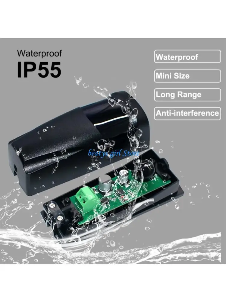 

C7AB AC 12V to 24V Compatible Motion Sensors Wall Mounted for Nice DOORHAN