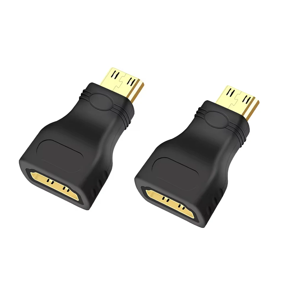 MINI HDMI-compatible Male TO HDMI-compatible Female Adapter Converter 1080 P 2K 4K FOR MINI PC HDTV HD Camera