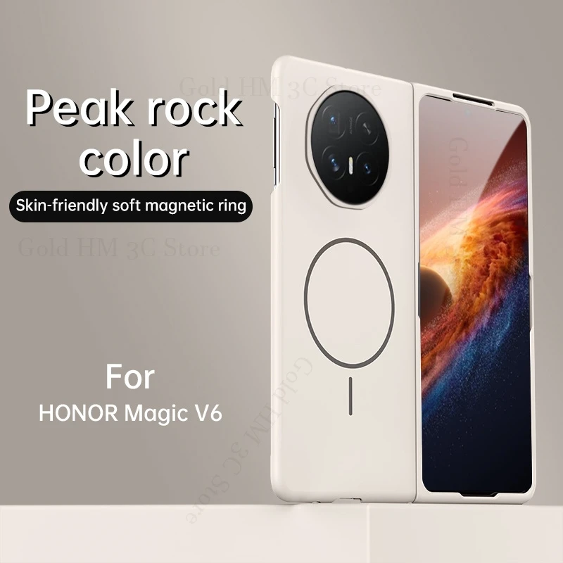 

Skin Feel Matte Frameless Tough Case For Honor Magic V6 V5 V3 Wireless Charging For Magsafe Borderless Cover For HONOR Magic Vs3