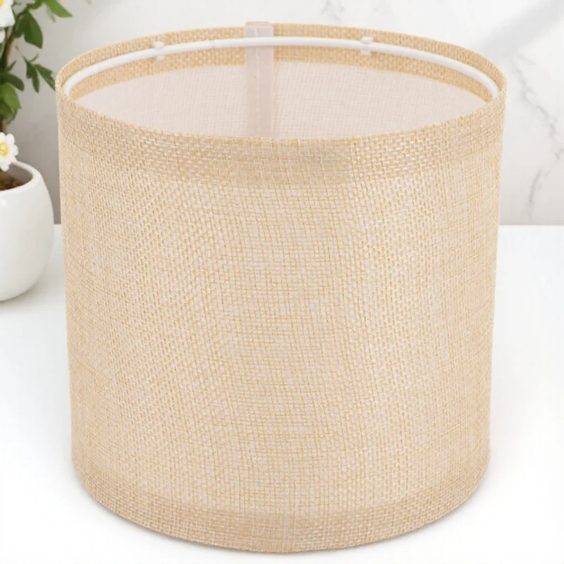 قطعة واحدة من غطاء المصباح القماشي الفاخر، غطاء حماية سهل التركيب لمصابيح الأرضية بجانب السرير، استبدال غطاء الضوء