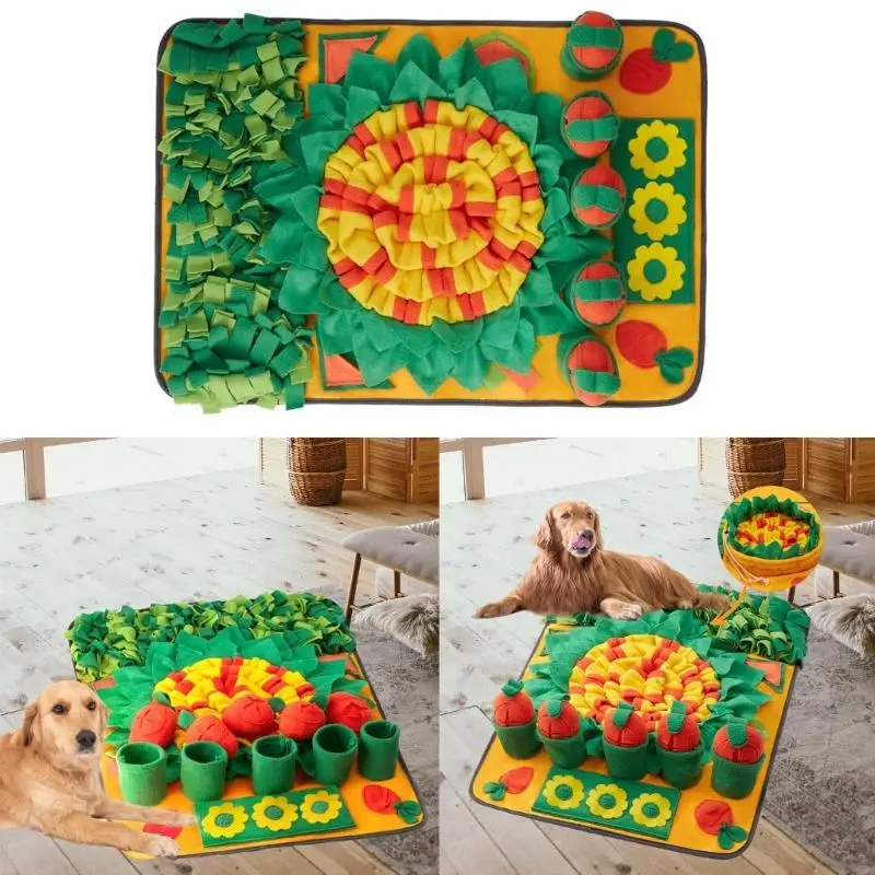 

Interaction Dog Snuffle Mat For Mental Stimulation And Stress Reduce Slow Feeder For Various Size Breeds Feeding Supply Y5GB