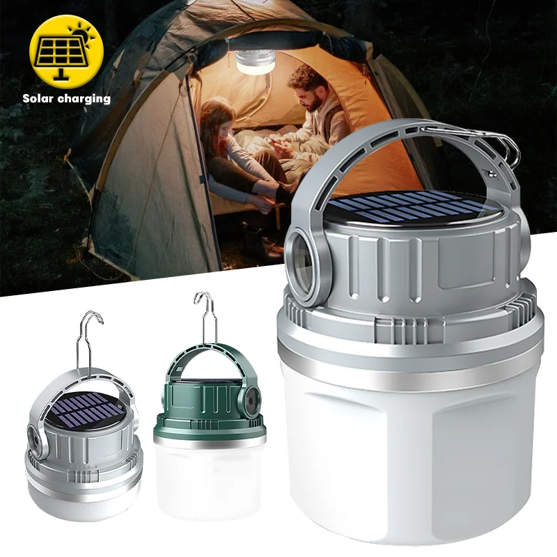 Outdoor-Camping Lichter Solarenergie wiederauf ladbare USB wiederauf ladbare tragbare Licht LED wasserdichte Camping Lampe Not licht