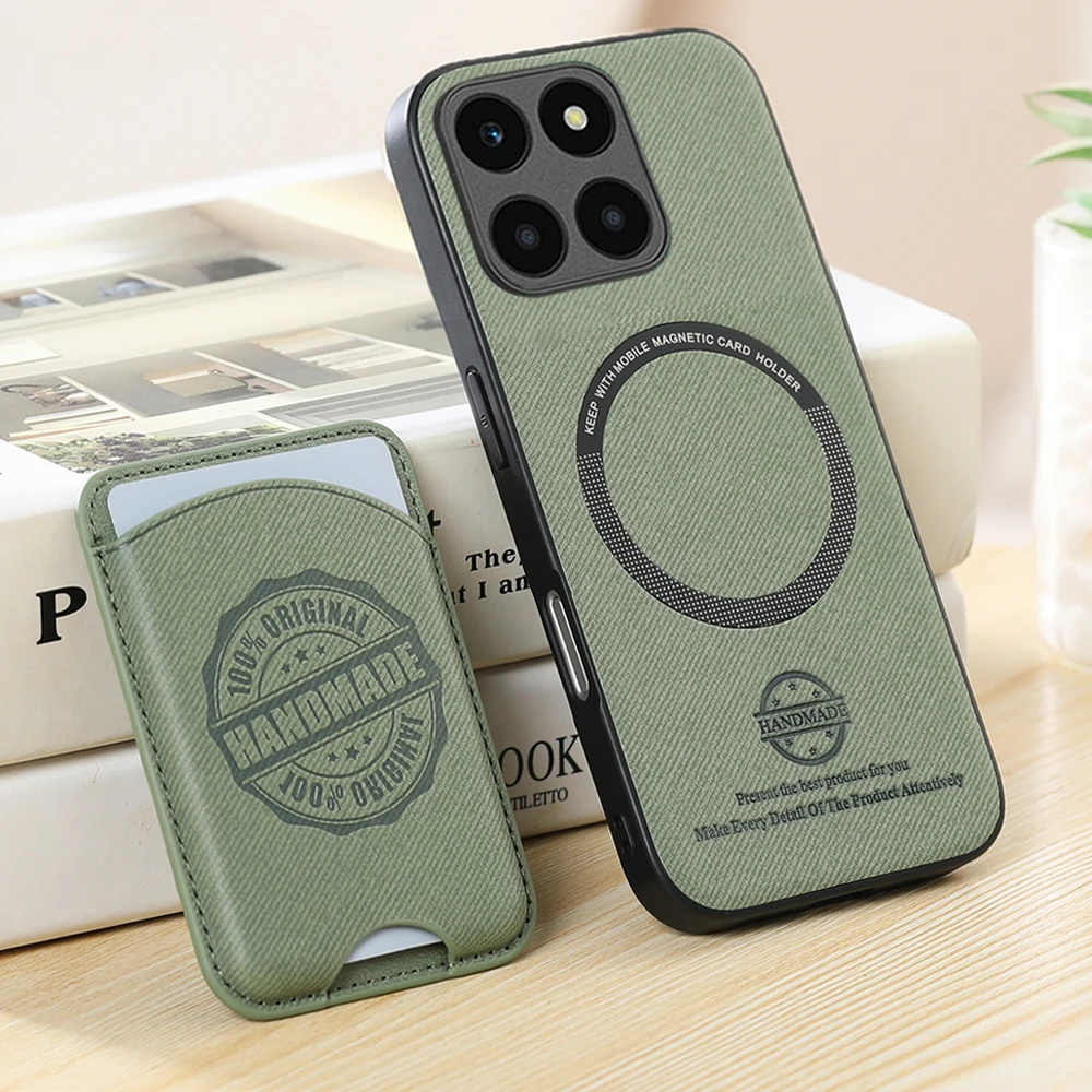 Capa de Luxo em Couro com LOGO para Motorola Moto Edge 70 Fusion 60 Pro 60s Signature 5G, Capa Magnética 2 em 1 para MOTO Edge60 50 Neo