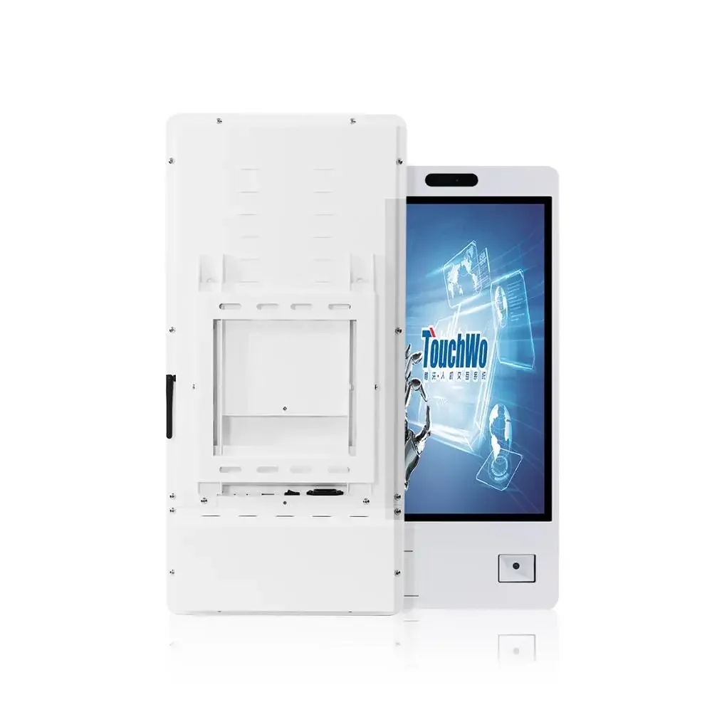 2 Years Warranty Self Checkout Kiosk Payment Terminal for Supermarket Cashless  Capacitive Touch 10 Point Android 7.1