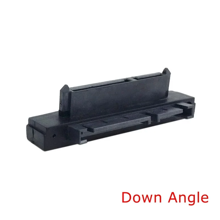 90 grados arriba y abajo en ángulo SATA 22 pines 7 + 15 macho a SATA 22 pines hembra adaptador convertidor de extensión conector adaptador SATA