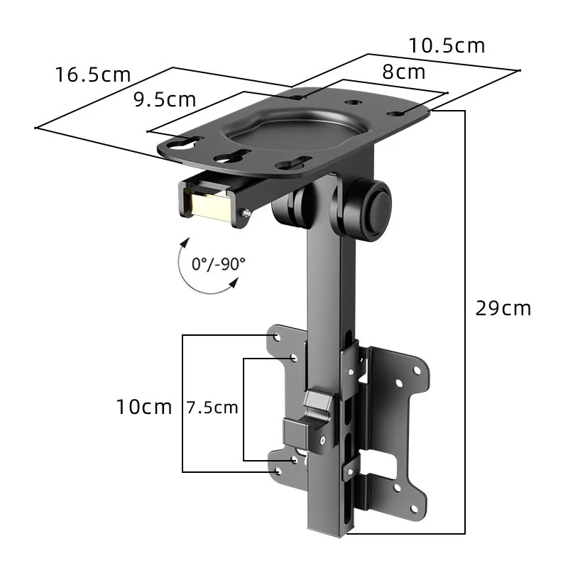 for Motorized TV Lift Flip Down Mount 32 to 75 Inch Remote Control Electric Ceiling Bracket
