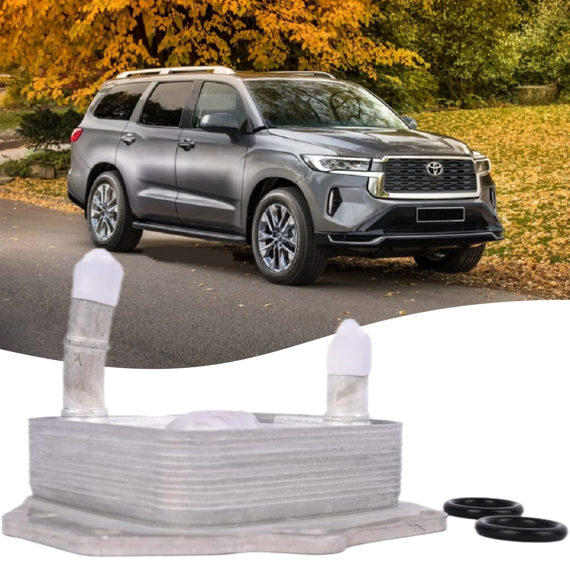 

Масляный радиатор двигателя, совместимый с Toyota Land Cruiser 2008-2021 Sequoia 2008-2022 Tundra 2007-2021, замена 15710-38021