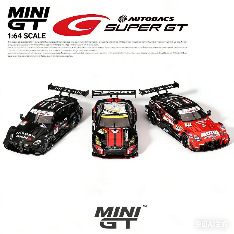MINI GT 1:64 Nissan GTR R35 FAIRLADY GT3 Simulation Static Alloy Car Model, Boys' Toy, Adult Collection Decoration Item.