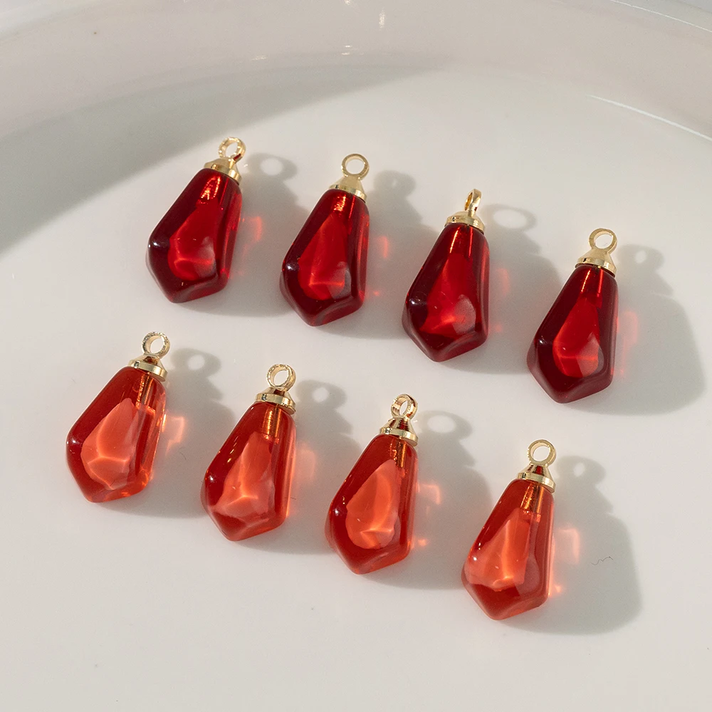 10 قطعة بذور الرمان الراتنج الغذاء السحر المعلقات لطيف ل عقد دي اي واي أقراط سوار مجوهرات النتائج الحرفية لوازم