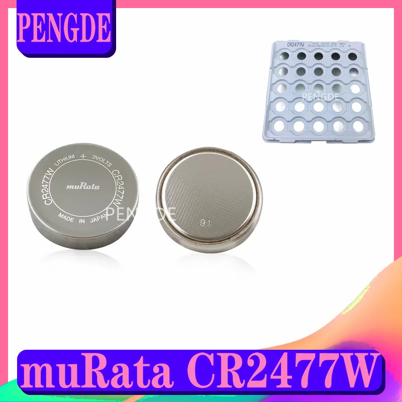 muRata Murata CR2477W high temperature resistant button battery 3V car tire pressure motherboard