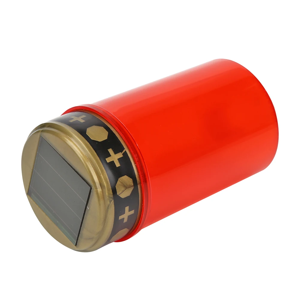 

Solar Powered Candle Light Cemetery Ritual Electronic LED Candle Lamp Flameless Decorative Tea Light for Halloween Party Props