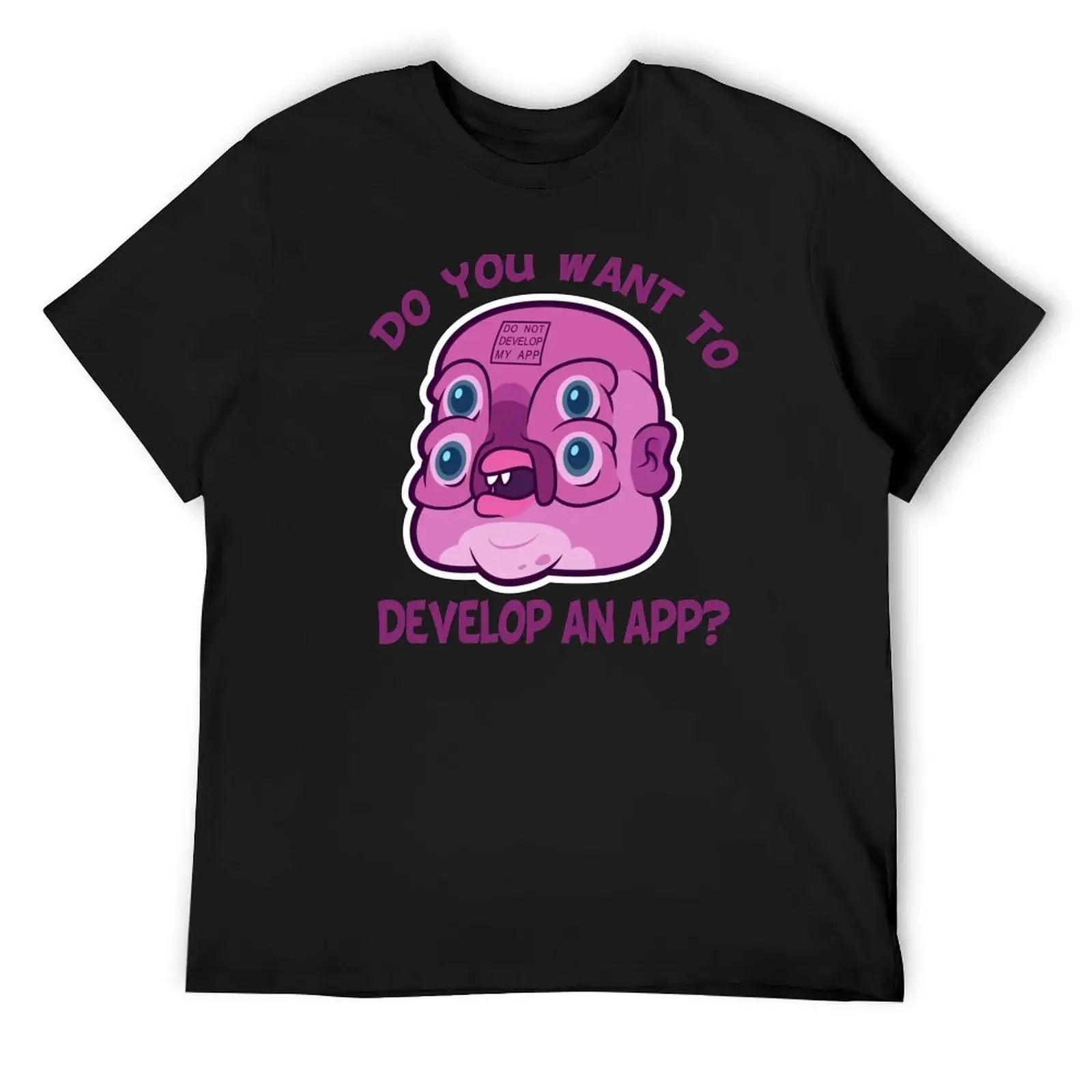GLOOTIE -Do you want to develop an app? T-Shirt Personalized t-shirt cute clothes oversizeds Funny t-shirt t shirts men