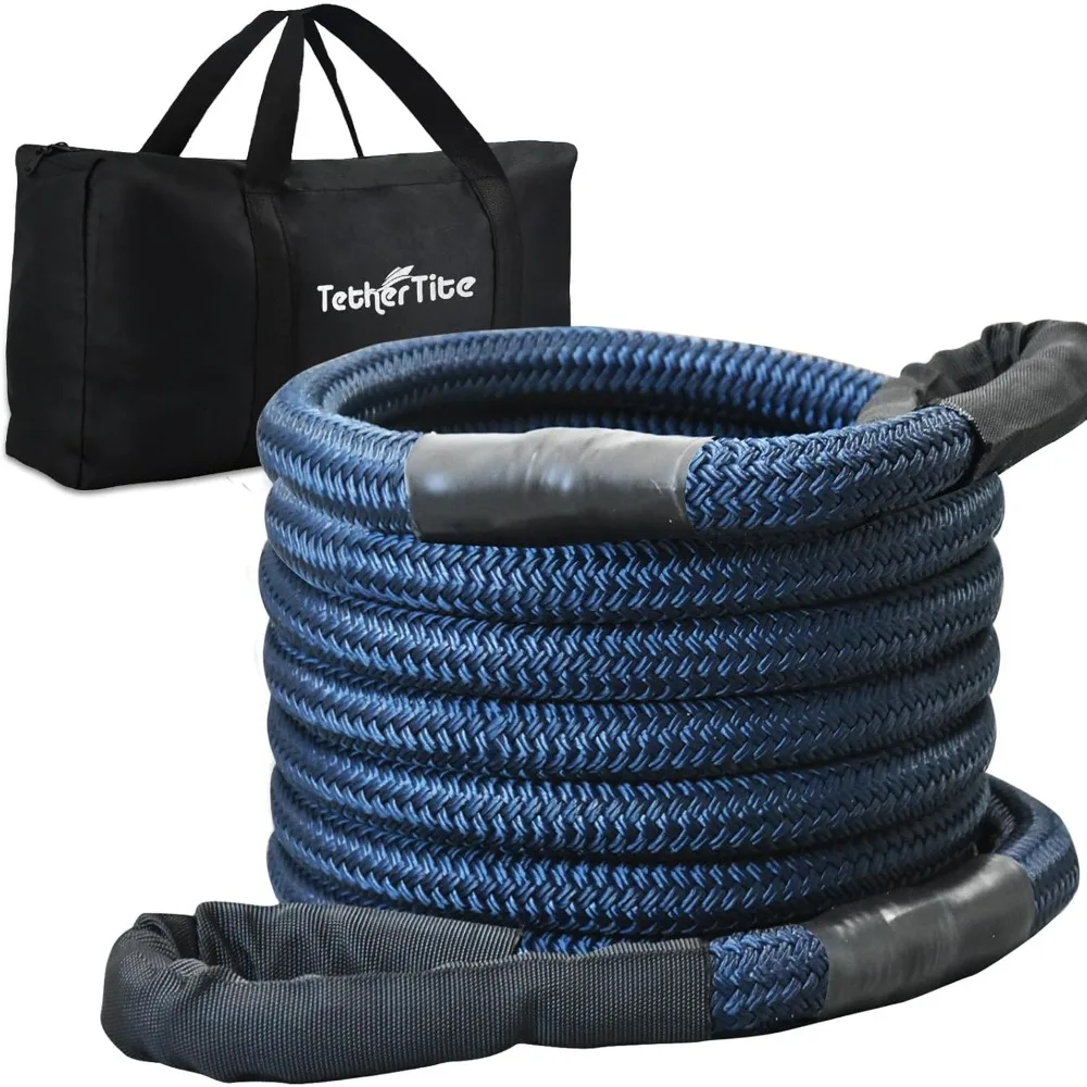 

1" x 30' Kinetic Recovery Tow Rope with Reinforced Loop (35,000lbs) Heavy-Duty Energy Rope Offroad Snatch Strap for Jeep Car Veh