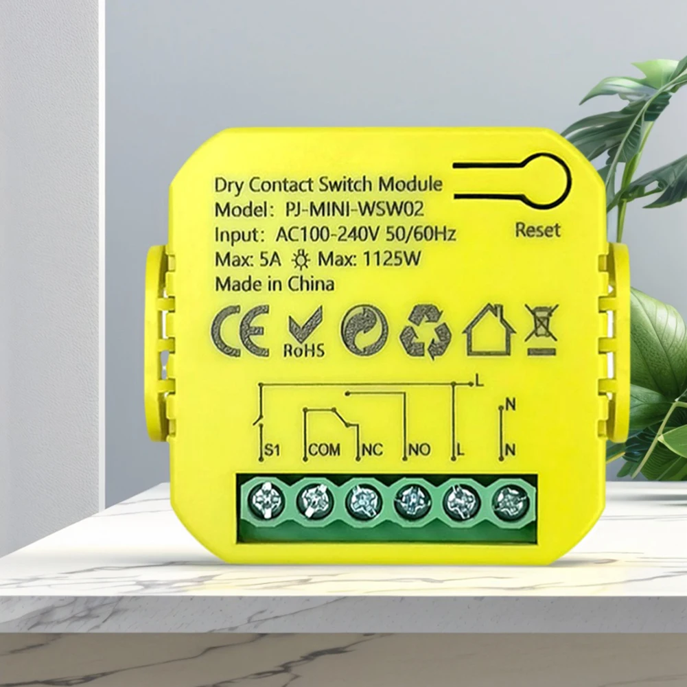 Moduł przełącznika WiFi Smart Life, zdalne sterowanie aplikacją, przekaźnik kontaktowy, AC100-240V, moduł inteligentnego przełącznika, obsługuje Alexa i Google Home
