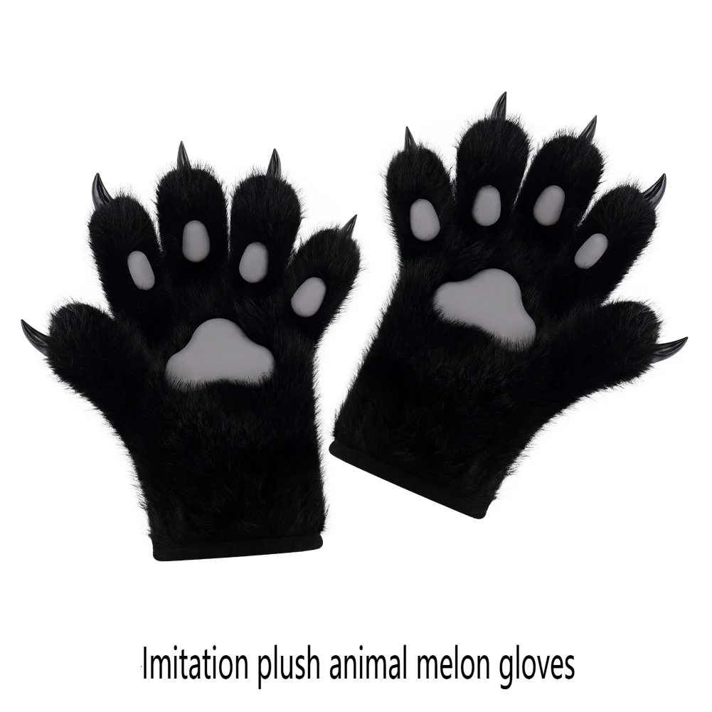 Simulation animal paw plush meat mat cat palm gloves cosplay comic show props cat paw cartoon hand-made cat paw