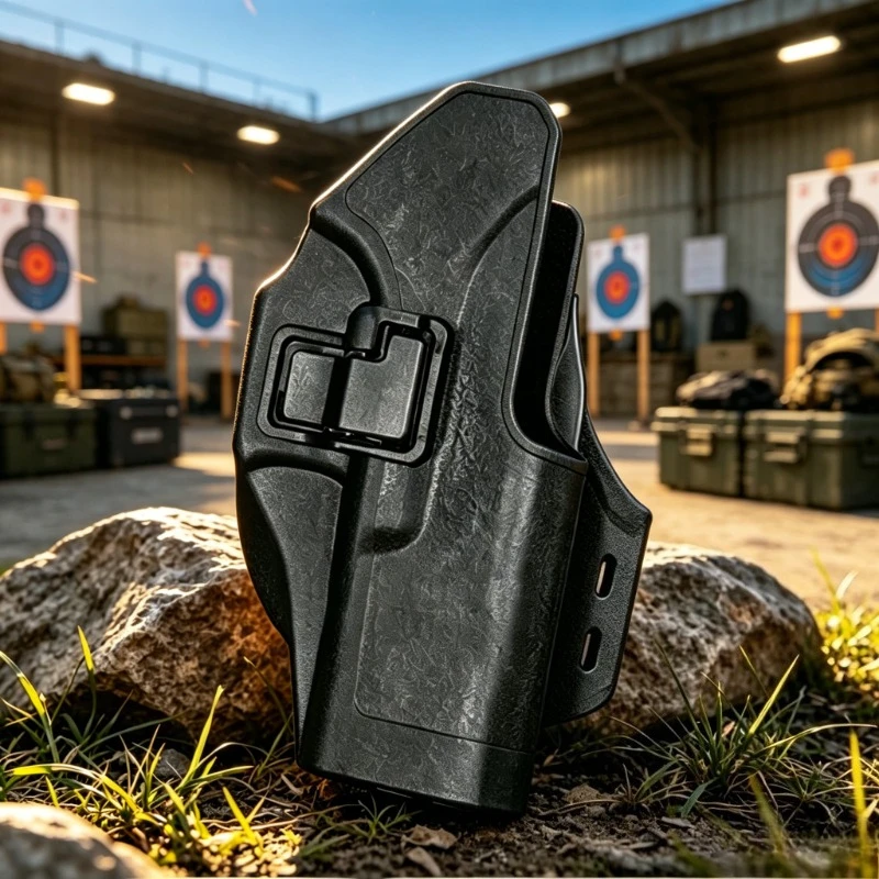 

2026 NEW Fast Detach Tactical Waist Carry Sleeve for G18 Polymer Outdoor Rapid Draw Gear with 20mm Rail Mount Accessory