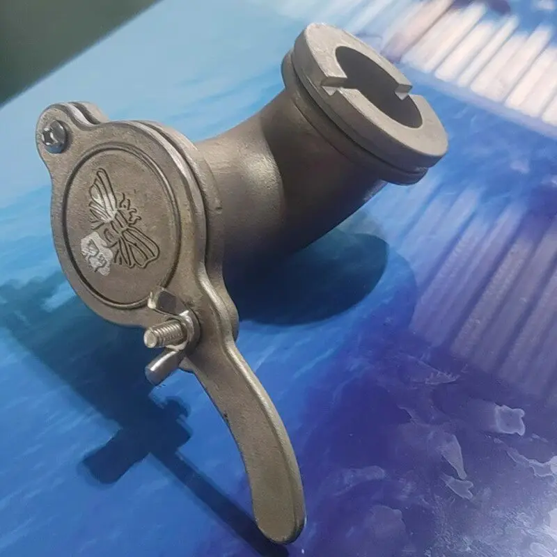 Transparent Elbow Flow Honey Mouth Stainless Steel Flow,Honey Mouth Bee King Honey Machine Special Accessories AC381
