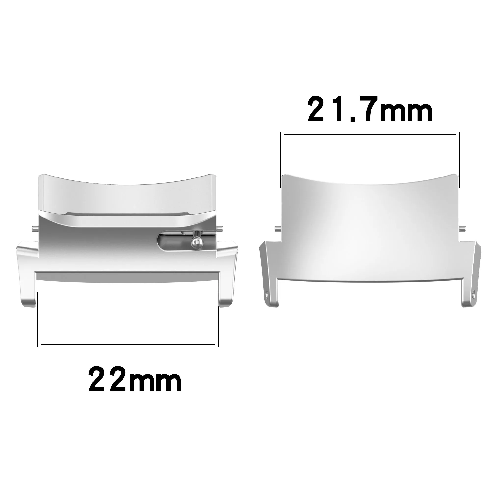 For Oneplus watch 2R (domestic version）22MM One Pair Stainless steel Watch connector Adapter Connector Accessories Replacement