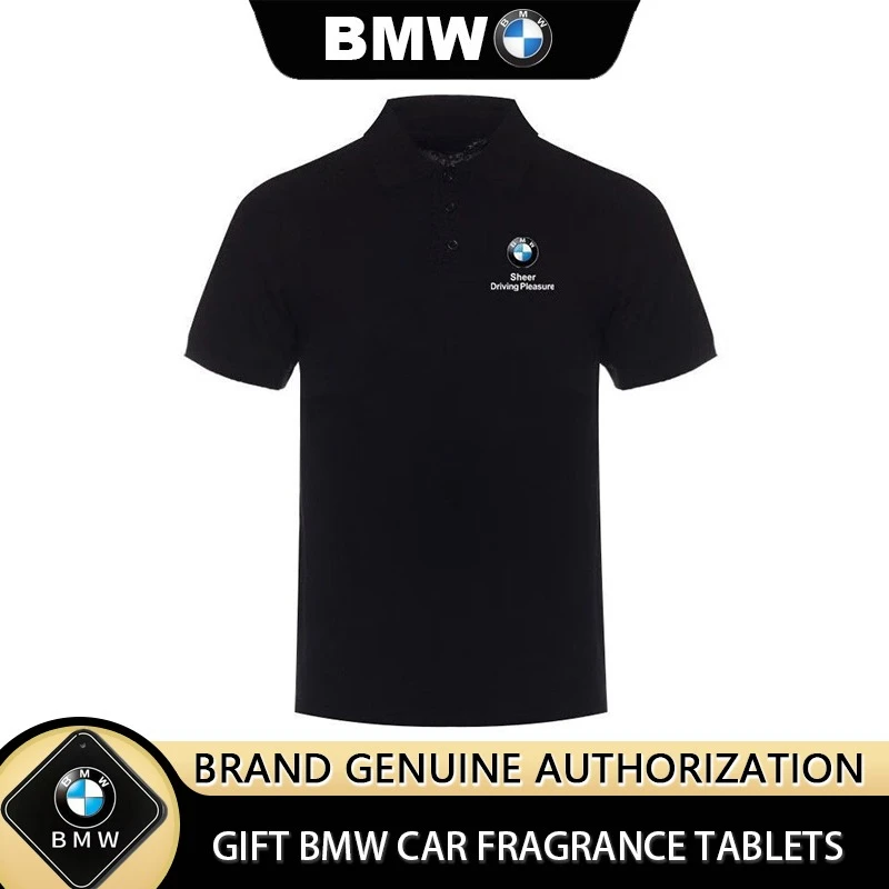 

BMW T-shirt Men's and Women's Lapel Short-sleeved Polo Shirt Overalls Summer Racing Motorcycle Enthusiasts Cycling Clothes Fans
