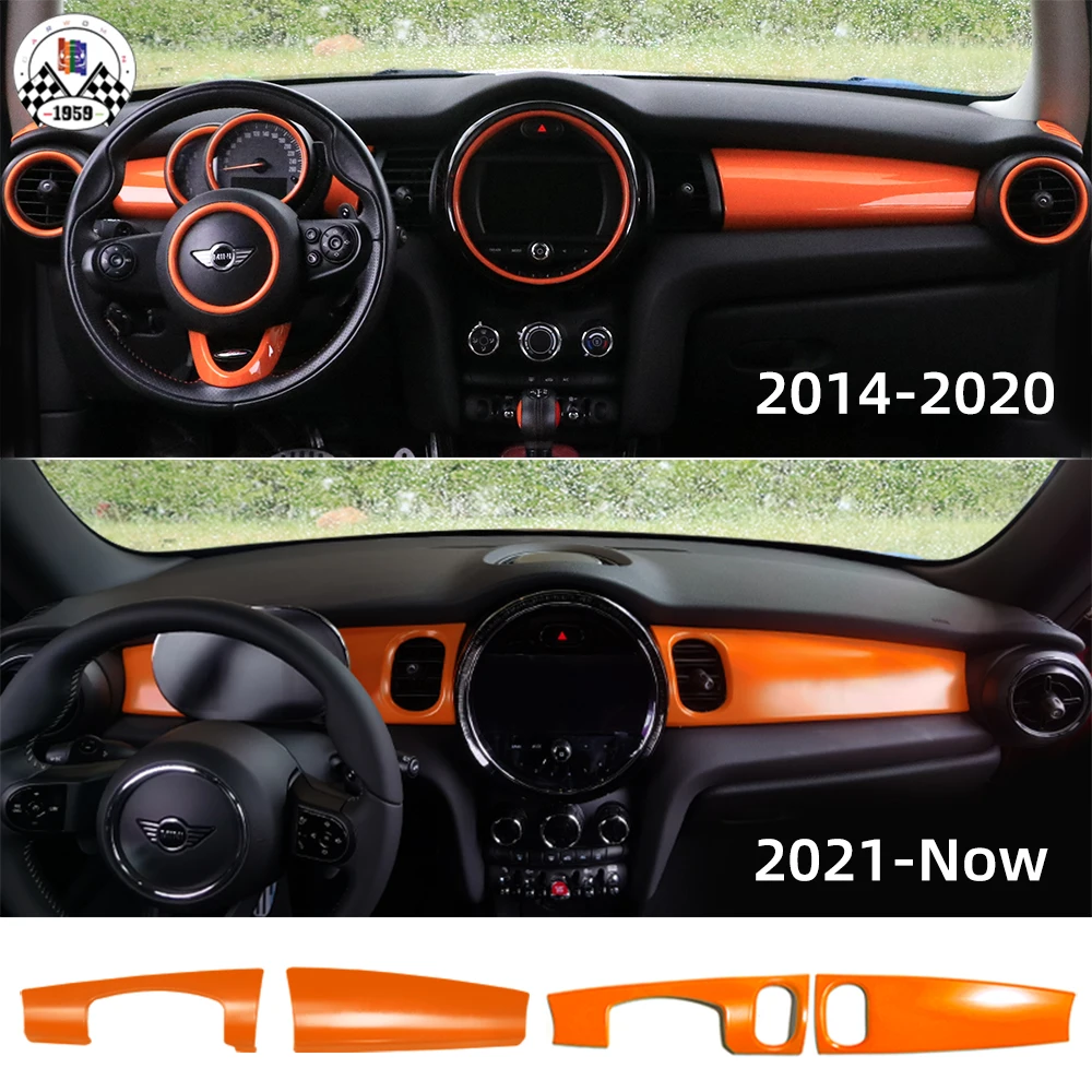 Mini Ray Style Pure Color ABS Material Plastic Cover Dashboard Trim LHD & RHD 2022 LCI Car For Mini Cooper F56 F55 F57