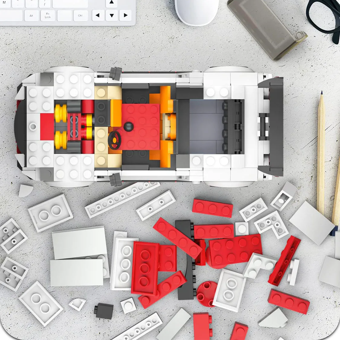 몰드 킹 스피드 챔피언 레이싱카 조립 장난감, 소년 및 십대를 위한 레이싱 스포츠 수집용 모델 자동차 조립 장난감 (디스플레이 케이스 포함), 성인 및 어린이용 레이싱카 조립 키트 27031