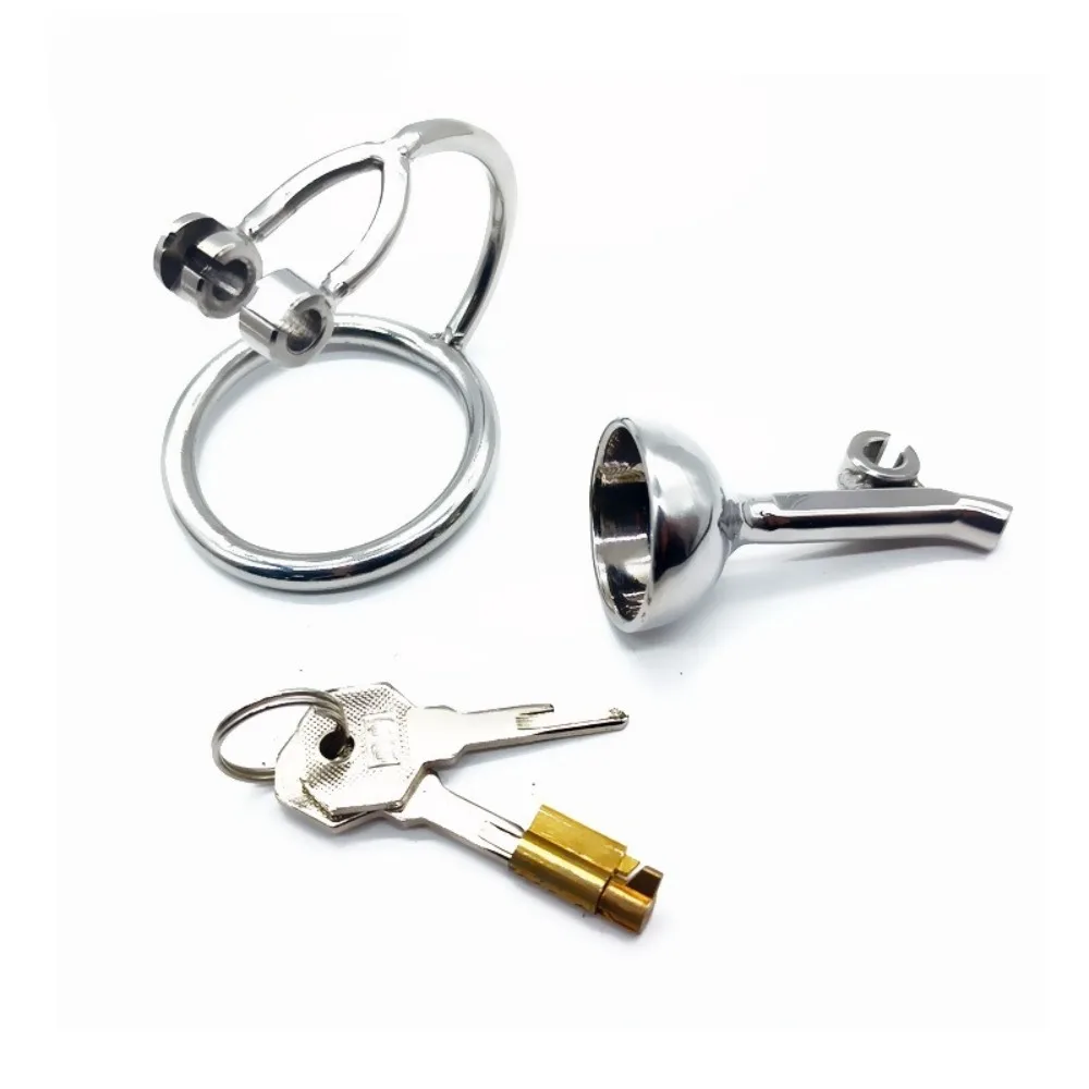 Reverse-type Chastity Cage Stainless Steel Male Chastity Device Erotic SM Cock Cage Penis Abstinence Adult Sex Toy Chastity Lock view 5