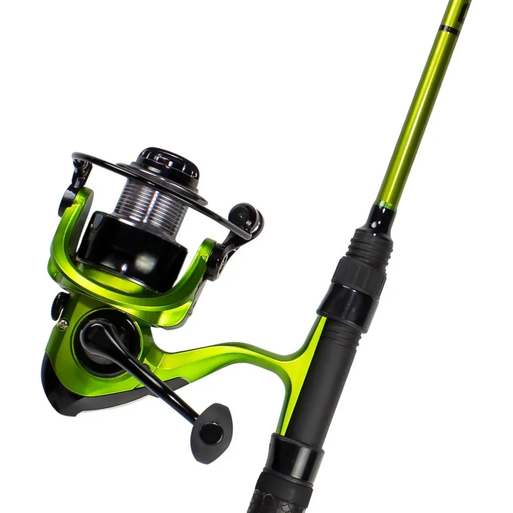 

Fishing Rod and Reel Combo,Spinning Reel Right and Left Bedlam Fishing Rod Combo Premium Medium Power Pole Fishing Wheel