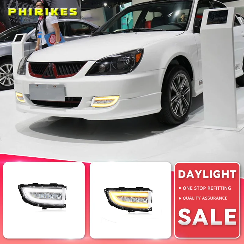 

LED DRL Headlight for Mitsubishi Lancer 2004 2005 2006 Daytime Running Light LED Fog Lights Fog Lamp Front Bumper Fog Light