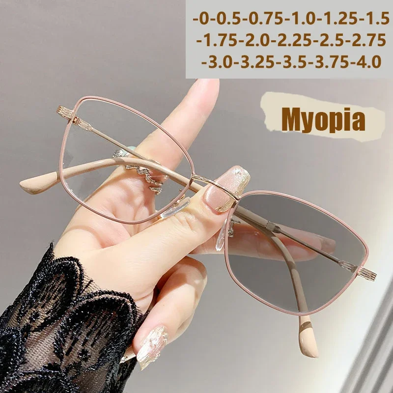 

Color-changing Anti-blue Light Myopia Glasses With Advanced Cat-eye Style And Fashionable Design. 022