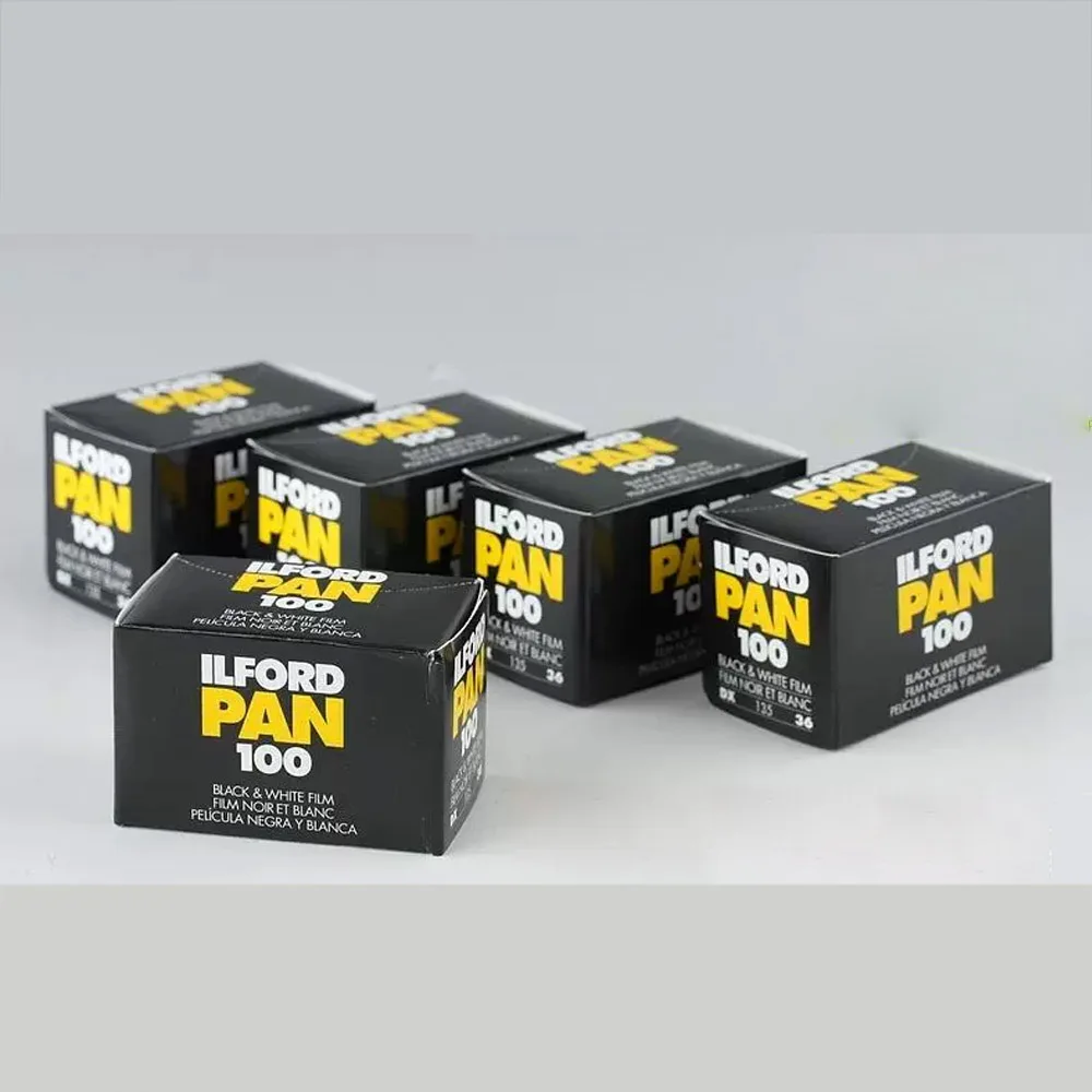ILFORD 36 Exposure/Roll High-Quality 135 Black And White Original Film PAN 100 1 3 5 9 Rolls For 135mm Film Camera 35mm Camera