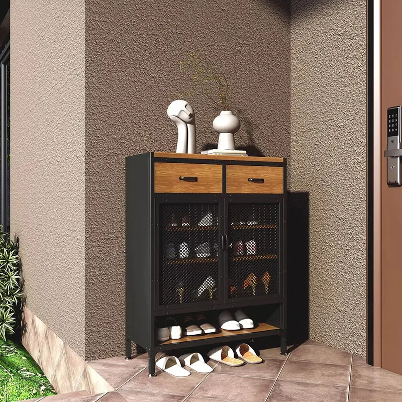 خزائن الأحذية السوداء للمدخل، أرفف حديثة لغرفة المعيشة، خزائن أحذية متنقلة للنوم، منظمات أثاث منزلي من Zapatera Organizador