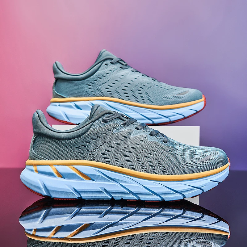 New Men Running Shoes Fashion Casual Walking Breathable Sneakers Lace-up Jogging Loafers Blade Brand Outdoor Leisure Comfortable