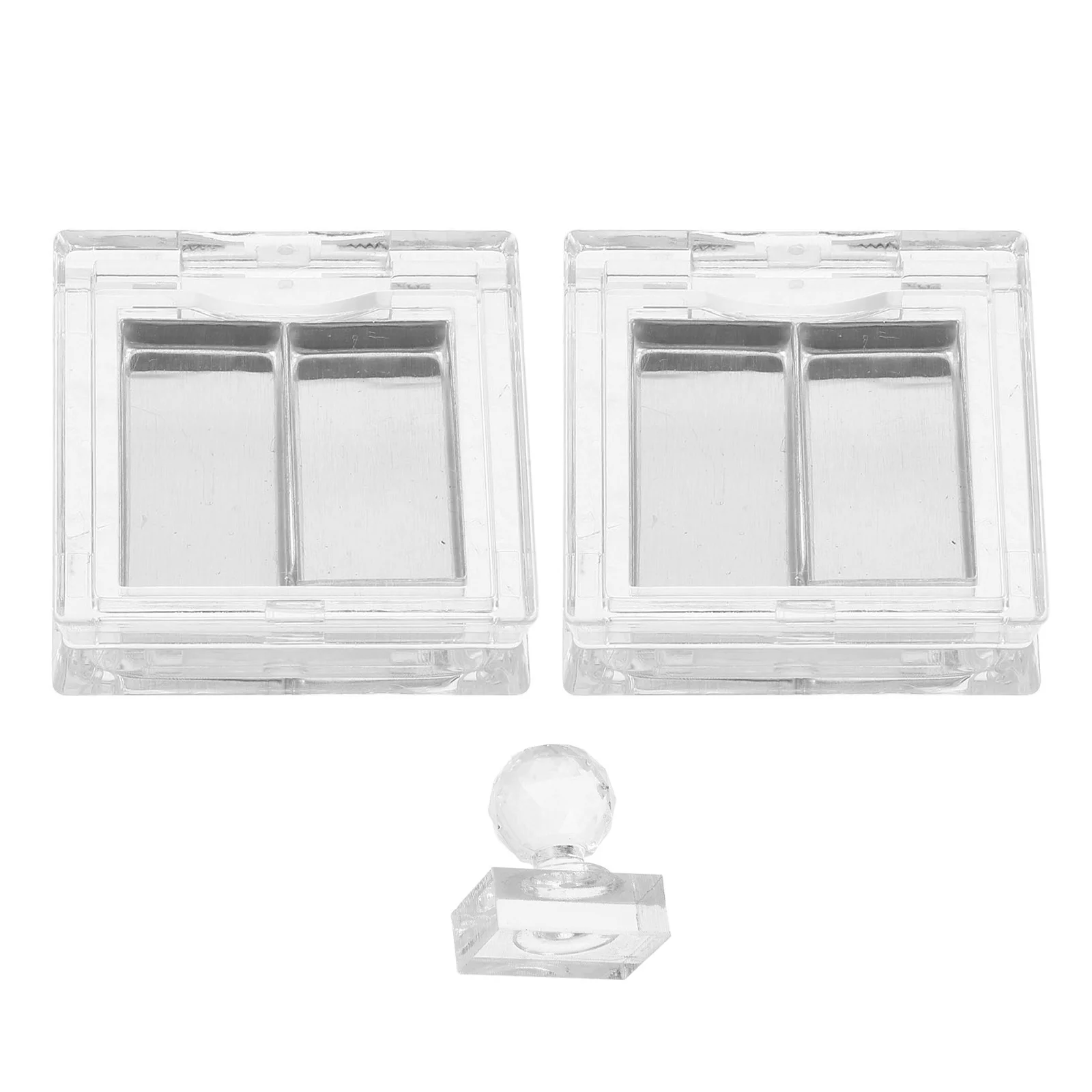 

1Set Empty Makeup Palette DIY Container Refillable Eyeshadow Pans Lipstick Blush Foundation Travel-Friendly Powder